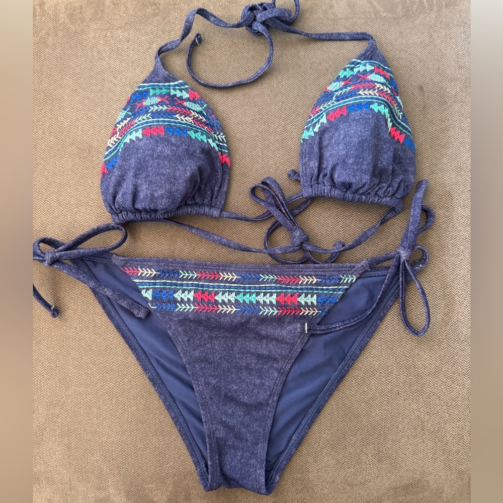 Aerie Tie Bikini Set Both size